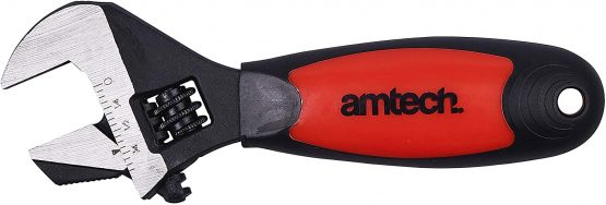 Amtech C1680B 2-in-1 Stubby Pipe Wrench/Adjustable Wrench