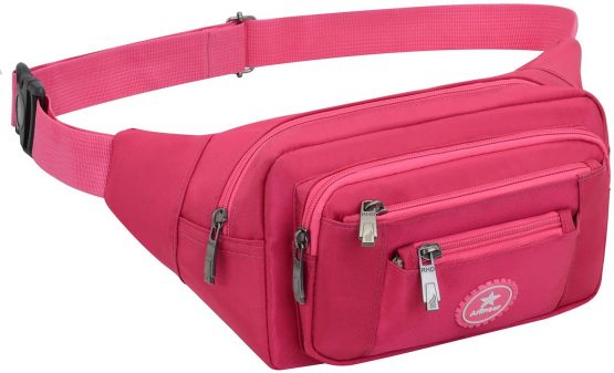 Ariineer Waterproof Bumbags and Fanny Packs Plus Size for Sport Hiking Large Waist Travel Pouch Bag Hiking Sport Waist Bag Large Bumbag for Women Men