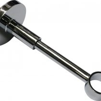 Gardinia Carrier Bracket Ø 20 mm Chrom 12, Metal, Chrome, 12 cm