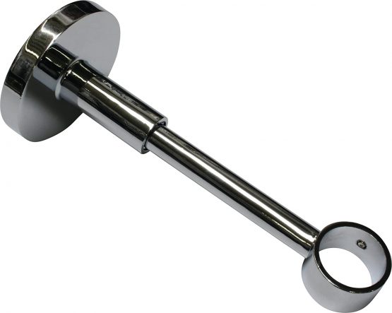 Gardinia Carrier Bracket Ø 20 mm Chrom 12, Metal, Chrome, 12 cm