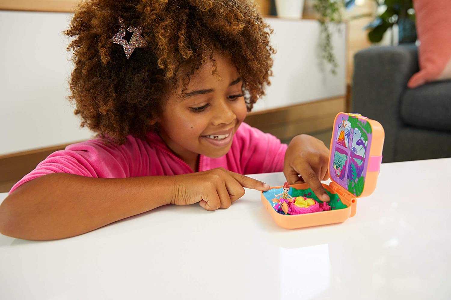 Polly Pocket GKV10 Dino Discovery Compact, Multi, Multicolor, Small - Image 2