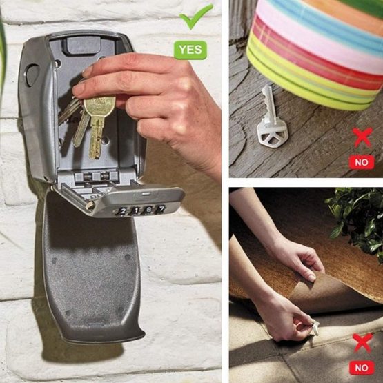 MASTER LOCK Certified Key Safe [Reinforced Security] [CNPP Certification] [Weatherproof - Outdoor] [Wall Mounted] - 5415EURD - Key Lock Box - Image 2