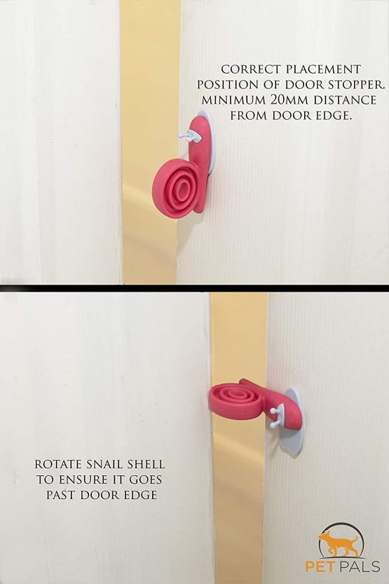 Door Stopper PET PALS, 6pcs Cute Colourful Compact Snail Design Adjustable Baby Kids Safety Protector Doorstop Proofing Finger Pinch Guard (Door Stopper) - Image 4