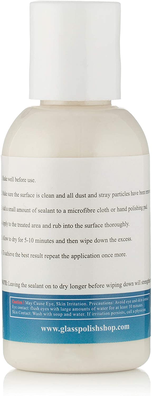 Glass Polish 1.7oz (50ml) Surface Sealant, Easy Clean Coating and Water Repellent for Glass Plastic, Plexiglas, Metal - Image 2