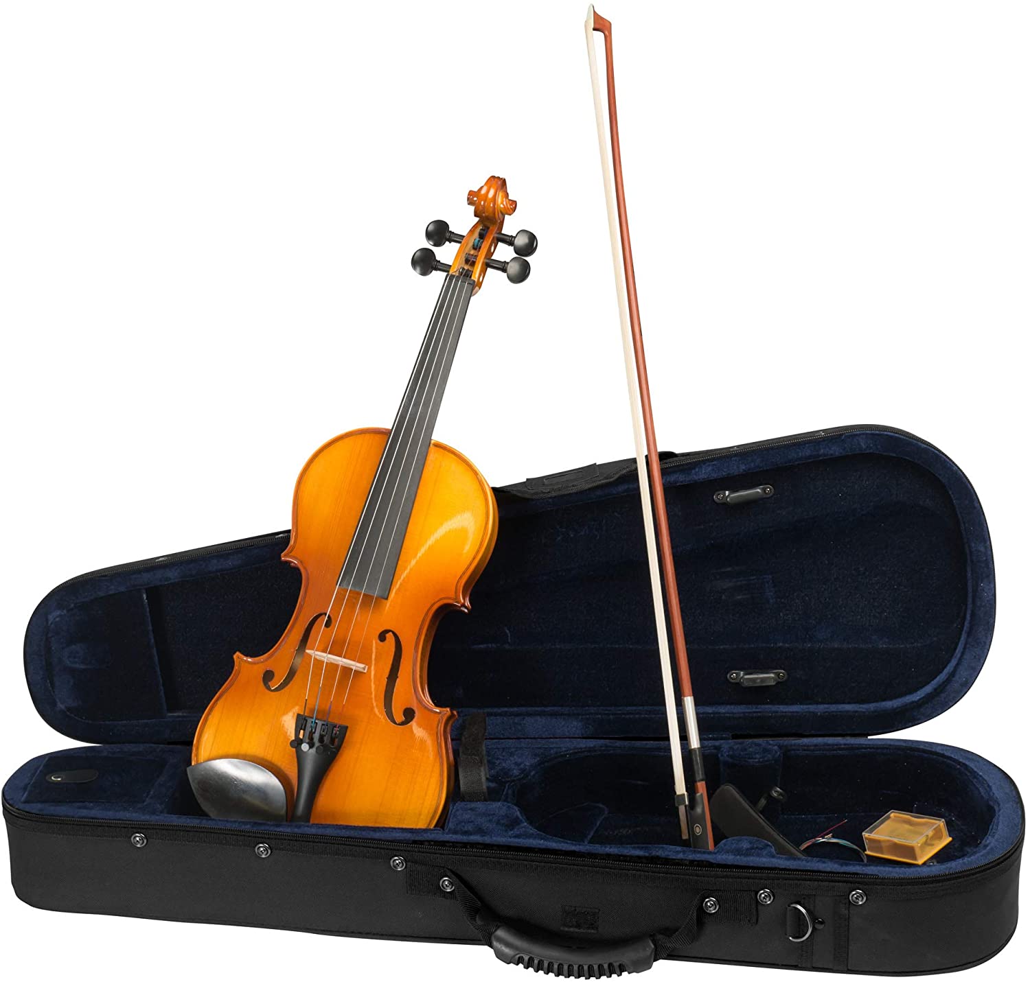 CASCHA 1/4 Violin Set for Beginners Students and Children, Solid Violin incl. Bow, Rosin, Strings, Shoulder Rest, Case - Image 3