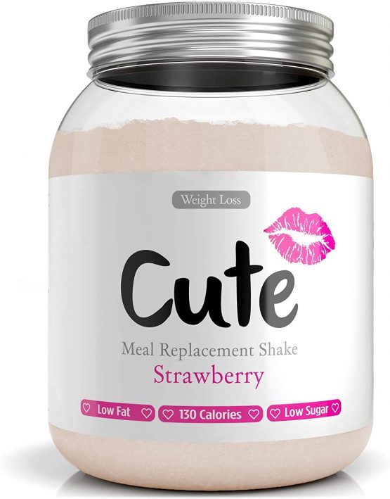 Cute Nutrition Strawberry Meal Replacement Shakes for Weight Loss