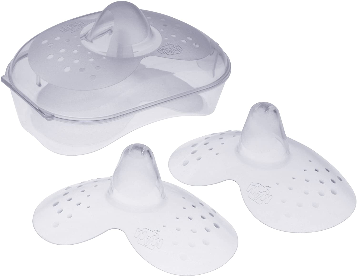 MAM Nipple Shield, clear, 2 Count (Pack of 1)