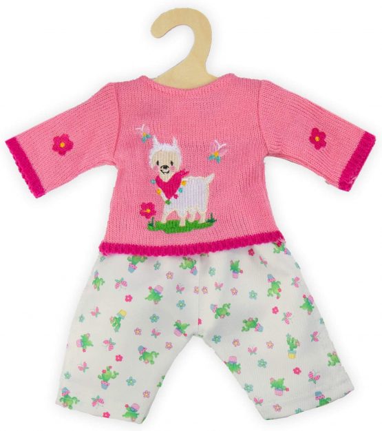 Heless 1935 Jumper with Pants for Dolls, Multi-Coloured, 28 x 35 cm