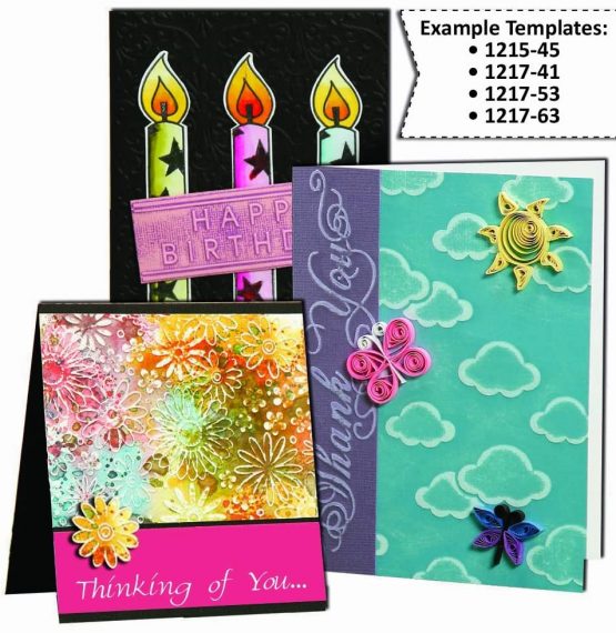 Darice Swirl Embossing Template, Transparent, 10.8 x 14.6 cm - Image 4