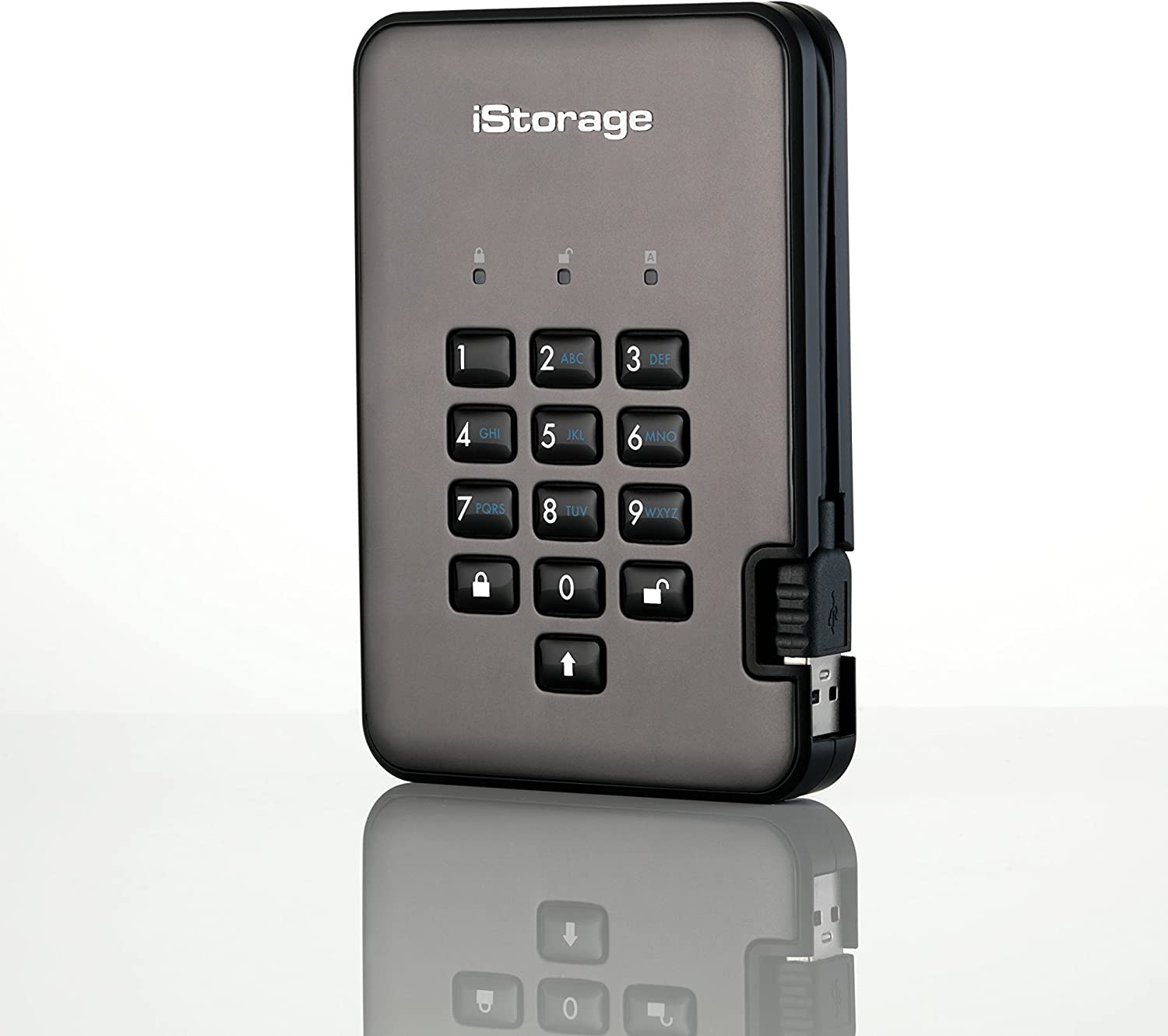 iStorage DiskAshur PRO2 SSD 2 TB - Secure Solid State Drive - FIPS Level 2 - Password Protected - Dust/Water-Resistant - Image 4