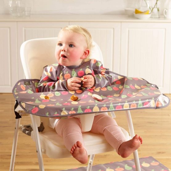 Bibetta Wipeezee XL Coverall Weaning Bib - Baby Bib with Sleeves - Wipe Clean Coverall Bib for Baby and Highchair Baby Led Weaning Unisex for Babies and Toddlers 6 Months + - Image 4