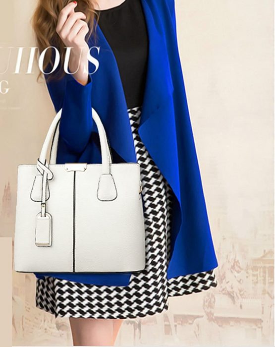 FiveloveTwo Women Classy Satchel Handbag Tote Purse Handle Bag Shoulder Bag - Image 3