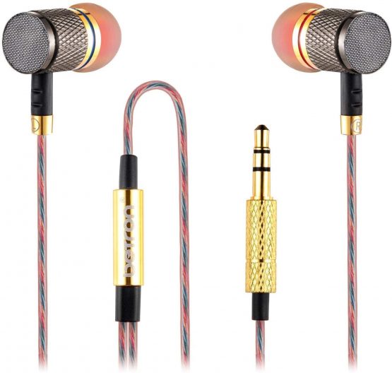 Betron YSM1000 Earphones, In-Ear Wired Headphones with Bass Driven Sound, Tangle-Free Wire, Noise Isolating