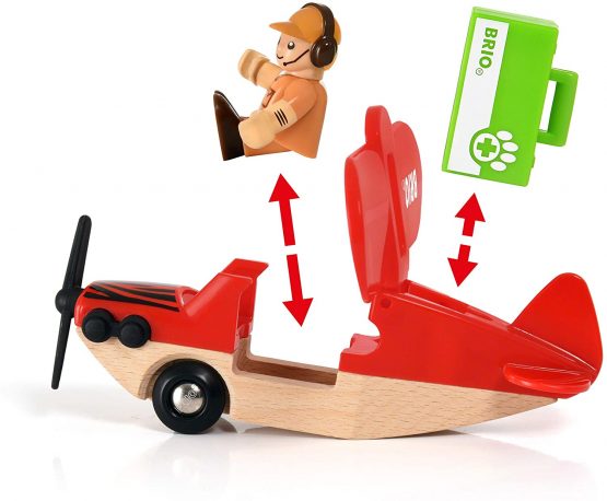 BRIO World Safari Airplane for Kids Age 3 Years Up - Compatible with all BRIO Railway Sets & Accessories - Image 4