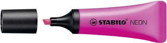 Highlighter - STABILO NEON Box of 10 Magenta - Image 3