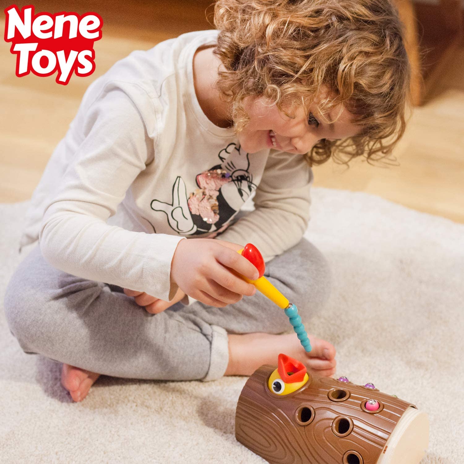 Nene Toys Little Woodpecker, Montessori Toy for Toddlers 2-4 Years Old, Educational Magnetic Toy for Kids 2 3 Years - Image 2