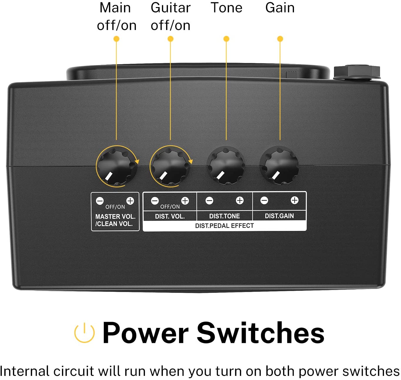 Donner Guitar AMP 3W Rechargeable Mini Electric Amplifier Classical