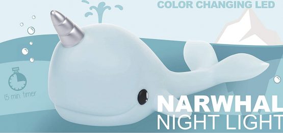 Narwhal Colour Changing LED Mood Night Light - Image 2
