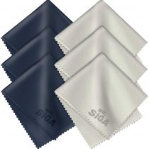 MR Premium Microfiber Cleaning Cloths for Lens, Eyeglasses, Screens, Tablets, Glasses, 6 Pack, 6 x 7 inches (15 x 18 cm)