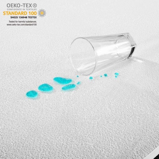 Bedecor Breathable Waterproof Mattress Protector Mattress Cover with Corner Straps Terry Towelling, Single Size (90x190/200cm) - Image 2
