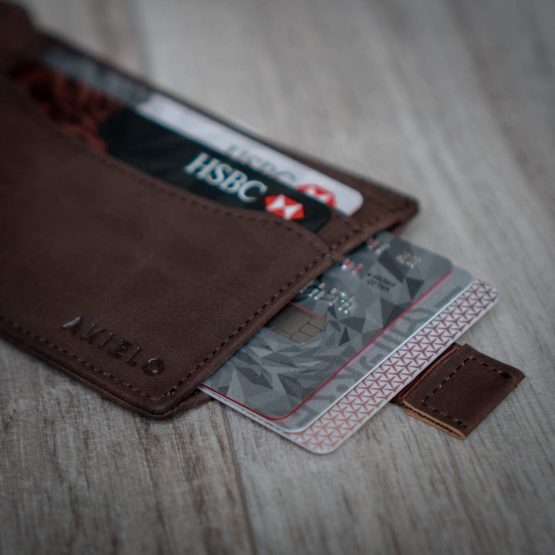 AKIELO RFID Blocking Bifold Card Wallet with Pull Tab and Gift Box – Stylish Mens Wallet – Credit Card Holder Wallets for Men (Delta Collection) - Image 4