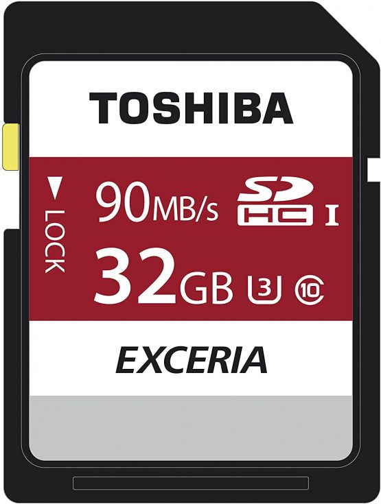 Kioxia Exceria N302 32GB SD Memory Card 90 MB/s 4K HD - THN-N302R0320E4