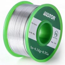 Austor 0.8mm Lead Free Solder Wire with Rosin Core, Sn 99% Ag 0.3% Cu 0.7%, 100g