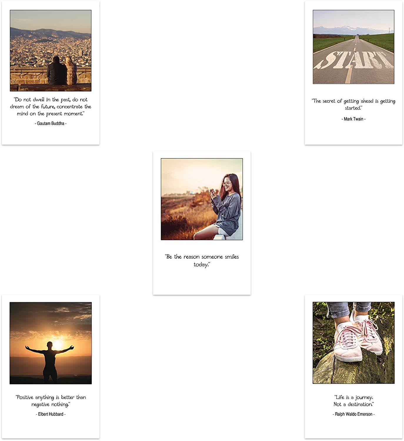 Inspirational Mindfulness Postcard in” Polaroid Style” Set of 20 ...