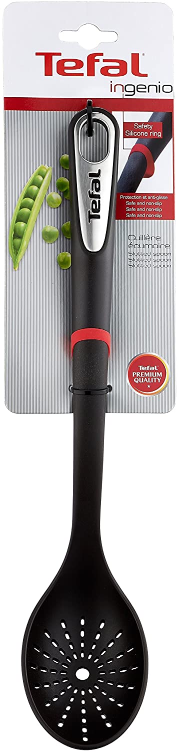 Tefal Ingenio K2060314 Slotted Spoon, Black, 40 x 9.2 x 7.36 cm - Image 3
