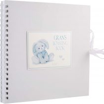 White Cotton Cards Blue Granny's Boasting Card & Memory Book (NRB1C), of
