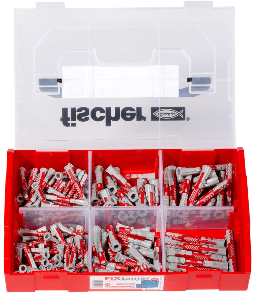 Fischer fixtainer, Wall Anchor Set, 539867, Fixtainer Duopower Tiefenbiss (De) - Image 2