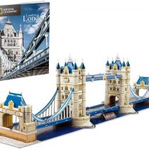 CubicFun 3D Puzzles for Kids Adults National Geographic Large Tower Bridge UK London Jigsaw Puzzles for Kids Architecture Model Kit Game Toy to build Gifts for Children and Adults, 120 Pieces