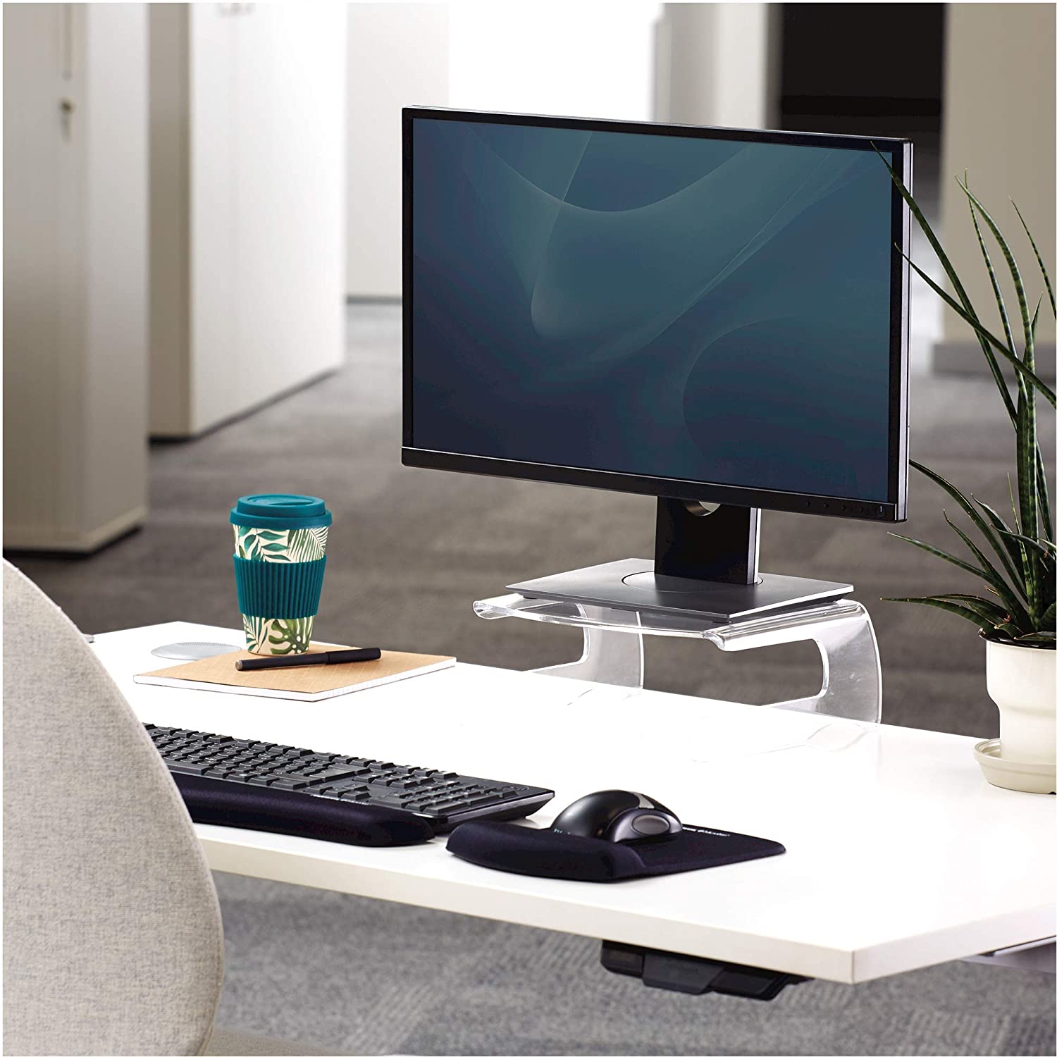 Fellowes Clarity Monitor Stand, clear, Standard - Image 2