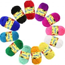 12 Pack Double Knitting Yarn Acrylic Wool Crochet Yarn for Small Yarn Projects Handcrafts 10g