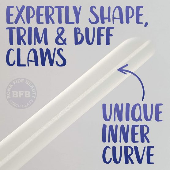 Bona Fide Beauty Dog Nail File Paw Grooming, Trimming & Shaping, Gentle, Painless Pet Nail Filer for Claws & Paws, Ideal for Dogs, Cats, Birds - Premium Czech Glass - Image 3