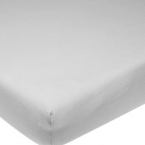 Meyco 563005 Jersey Fitted Sheet Baby Cradle 100% Cotton 40 x 80/90 cm Light Grey/Grey