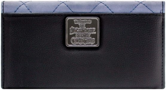 Nightmare Before Christmas Jack & Sally Holding Hands Badge Purple Coin & Card Tri-Fold Purse - Image 4