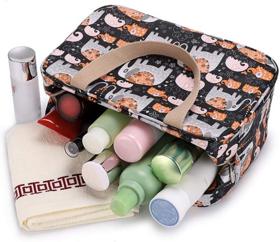 IGNPION Woman Large Travel Toiletry Bag Waterproof Wash Bag Make up Organizer Bag Cosmetic Bag Swimming Gym Bag (Elephant) - Image 4