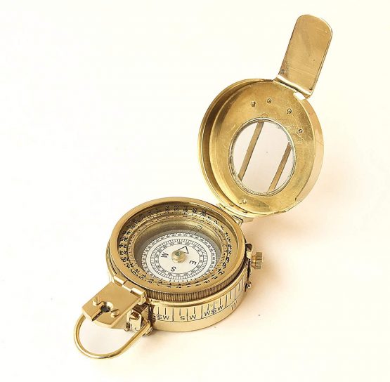 Nautical Vintage Military Navigational Marine Brass Compass 2.5 Pocket Antique Device