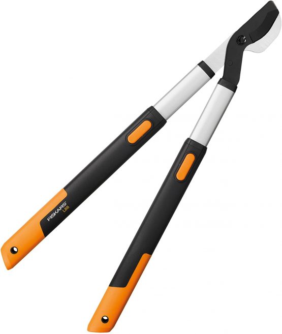 Fiskars SmartFit Lopper Bypass L86, Non-stick coating blade, Cutting diameter: 5 cm, Hardened steel, Handle length: 66-90 cm, Black/Orange, 1013564