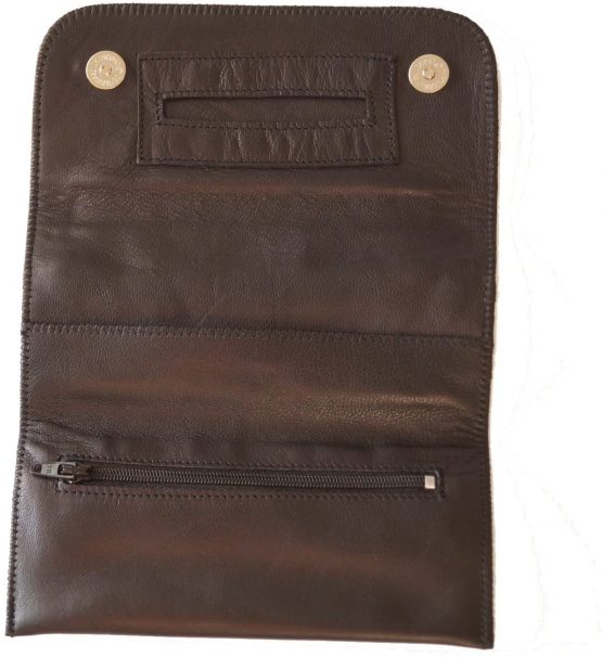 GERMANUS Tobacco Pouch from Genuine Leather - Made in EU - Ferruginus - Image 4