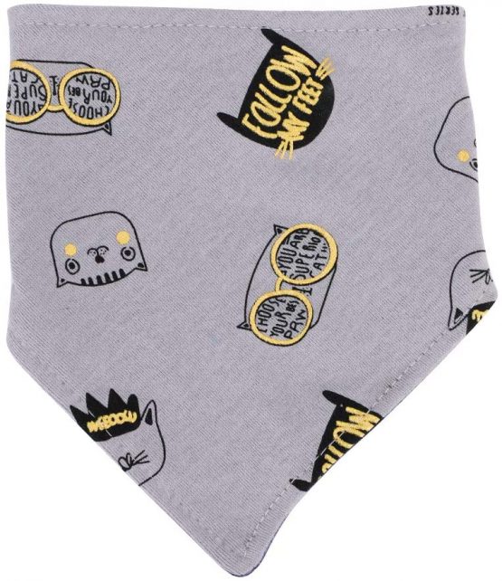 Cute Baby Hat and Scarf Set Cotton Kids Toddler Beanie Hat Infant Newborn Hat Cat Print Skull Hat Cap and Neckerchief Bibs Neck Scarf Wrap Baby Gift for 0-6-12 Months Boys Girls - Image 3