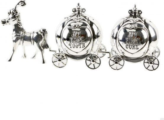 Widdop Bingham Silver Plated Cinderella Carriage, 200 g
