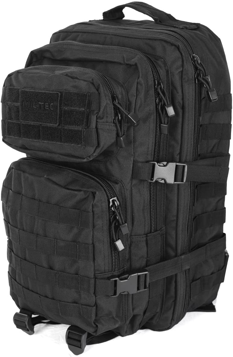 Mil-Tec US assault rucksack, 36 litres, black 36L
