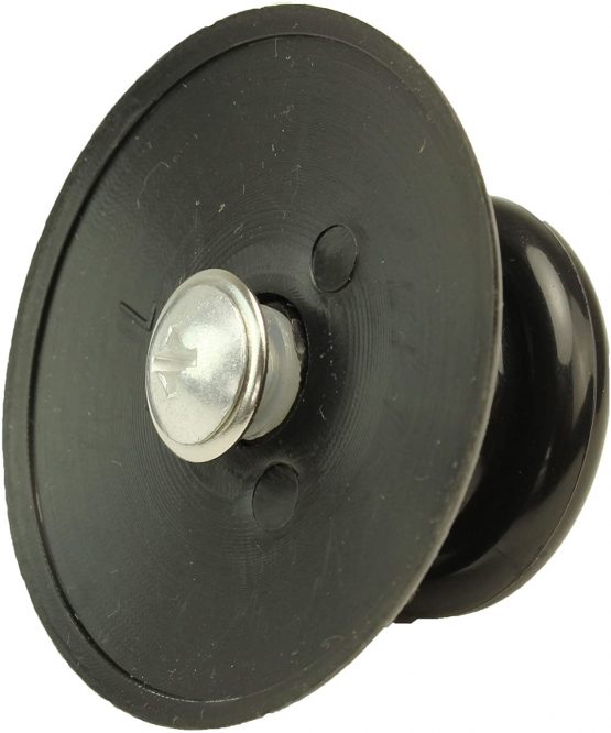 SPARES2GO Universal Glass Lid Knob & Safety Skirt for 1.5L 3L 3.5L 5.5L 5L 6.5L Round & Oval Rice/Slow Cookers (Black) - Image 2