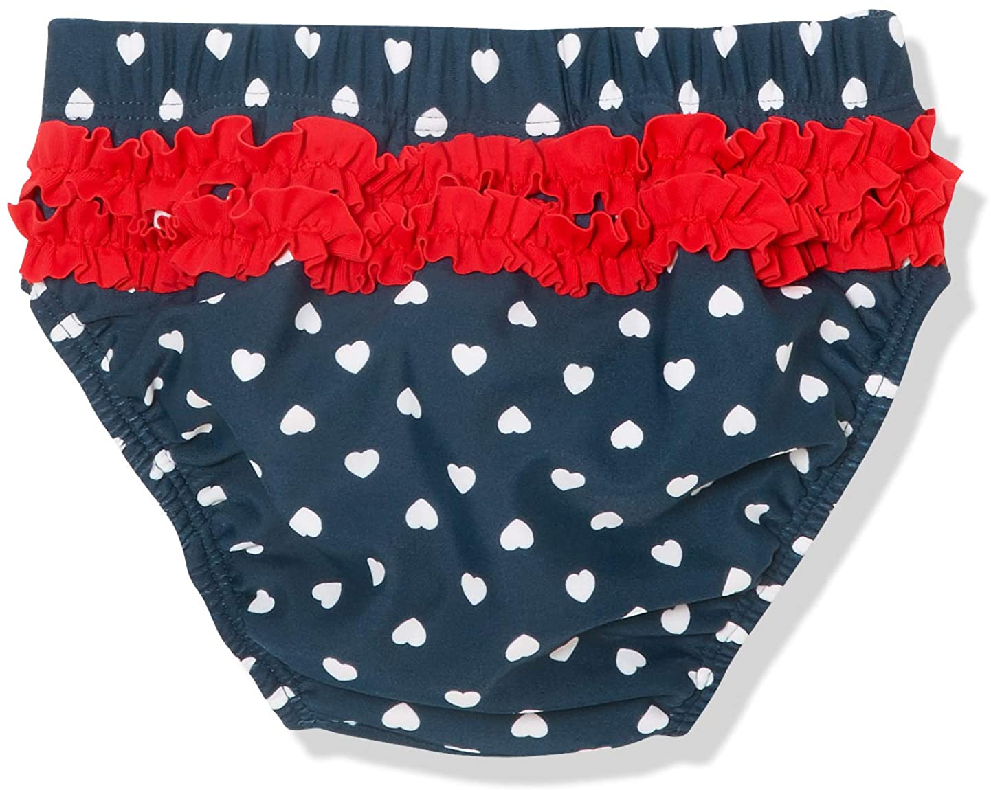 Playshoes Baby - Girl's UV protection nappy pants with hearts for buttons 461239, 11 - Navy, 74-80, Hearts to Button - Image 2