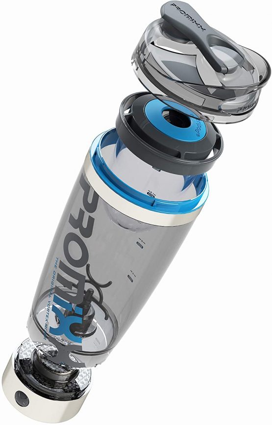 PROMiXX Pro Shaker Bottle (iX-R Edition) | Rechargeable, Powerful for Smooth Protein Shakes | Includes Supplement Storage - BPA Free | 600ml Cup - Image 2