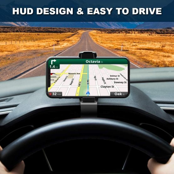 Modohe Car Phone Holder, Universal Dashboard Car Phone Mount Mobile Phone Holder Cradle for iPhone11 Pro/11/Xs Max/Xs/Xr/X/8/7/6s Plus, Galaxy S10 Note 10+ Huawei Mate 30 pro and Others - Image 2
