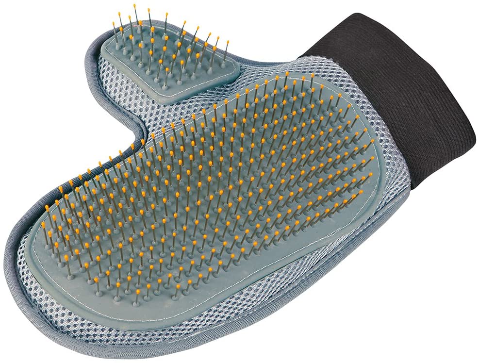 Trixie Coat Care Glove with Wire Bristles, 18 x 24 centimetre, Turquoise, 18 × 24 cm - Image 4
