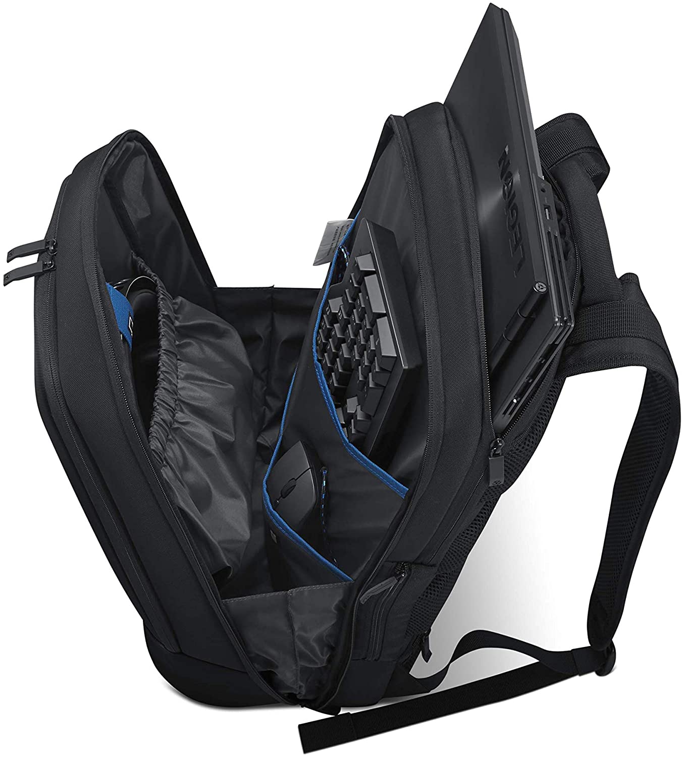 Lenovo Legion Armoured Backpack II for 17 Inch Laptops, Water Repellent Rucksack - Black, 17" - Image 3